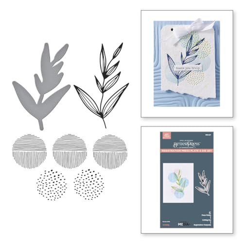 Spellbinders Growing Betterpress Plates & Die Set from The Modern Botanicals Collection by Dina Wakley