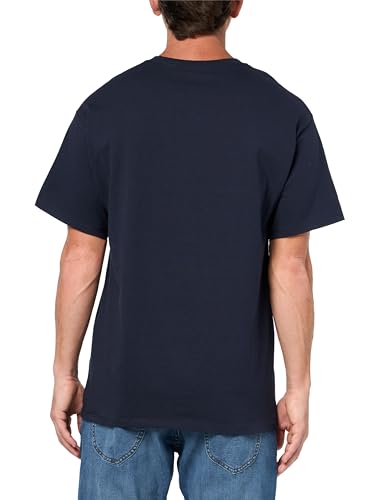 Image of Champion Men's Graphic Short Sleeve T-Shirt, Standard Fit, Tonal Script Logo, Midweight 100% Cotton