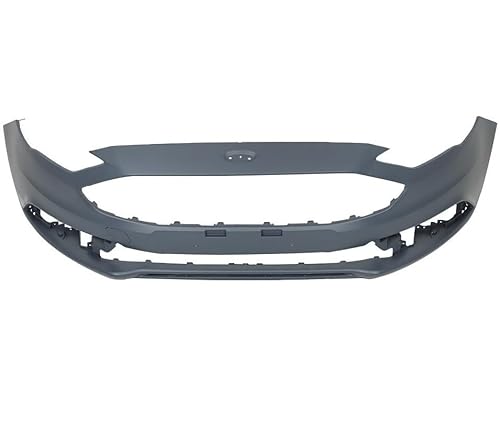 Suitable for Enhanced Plastic Front Bumper for 2017-2018 Ford Fusion - Black Bumper Cover Protector, Direct Fit Replacement (FO1000718)