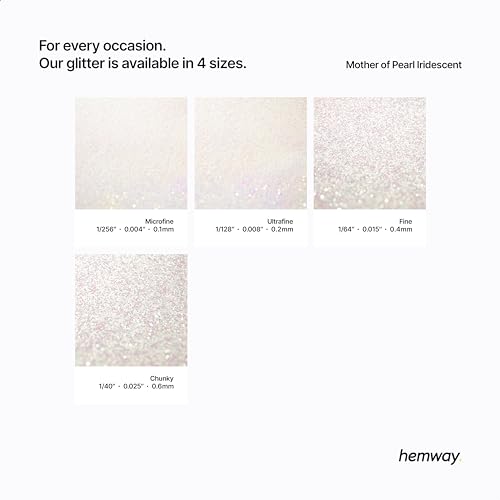 Hemway Mother of Pearl Iridescent Glitter Grout Additive 100g Metallic Flakes for Adding Sparkle to Kitchen & Bathroom Tiles | Enhance Your Indoor Grouting Projects with a Durable Sparkly Effect