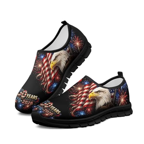 Image of Womens Slip On Walking Shoes Non Slip Loafer Breathable Holiday Travel Shoe Lightweight Casual Low Top Sneakers SizeUS 5.5-11.5