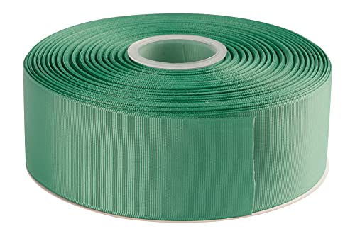 AVANAVA 50mm Wide Grosgrain Ribbon - 45 Meters, Ideal for Gift Wrapping Hair Bows, Home Decor, Flower Arrangement (564-Biscay Green)