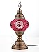 DEMMEX DIY Turkish Moroccan Mosaic Table Lamp Kit – Make Your Own Lamp with Glass Mosaic Pieces & Tools – Antique Brass Base – No Grout – Fun & Easy for All Ages and Skill Levels (Pink)