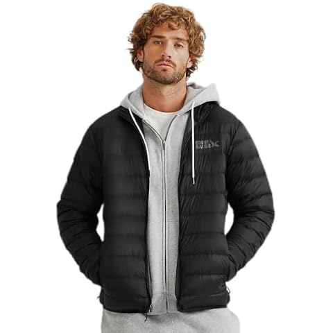 Eddie Bauer Men's CirrusLite Down Jacket, Black Recycled, Large Cover