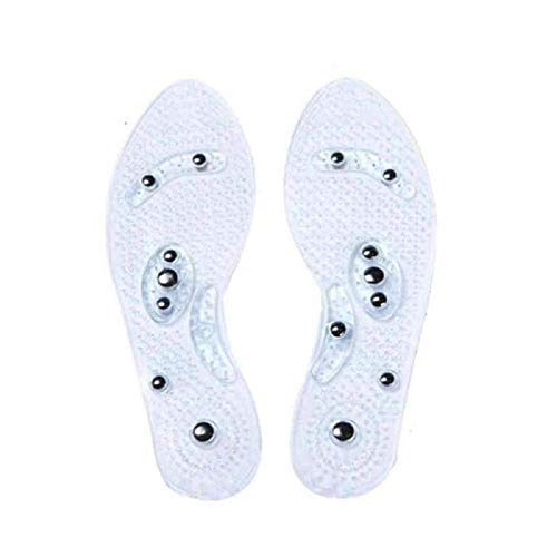 Acupressure Magnetic Massage Foot Therapy Reflexology Pain Relief Shoe Insoles 1 Pair Washable and Cutable (Women and Man)