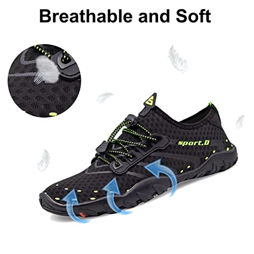 Teemie Water Shoes For Men Women Quick-Dry Barefoot Aqua Sock Outdoor Athletic Sport Shoes #TOP4