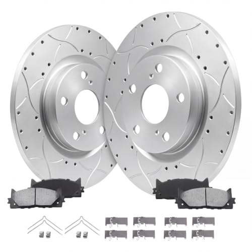 GAIASURGE Rear Brake Rotor and Pad Compatible with 2006-2022 Dodge Charger by GAIASURGE - Used condition - US$112.43