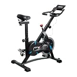 Bicicleta Ergométrica Spinning Roda de Inércia 10kg Profissional Suporta 120kg Ajustável Cardio Fitness Academia Residencial Design Moderno Alta Performance Treino Intenso Silenciosa Preta