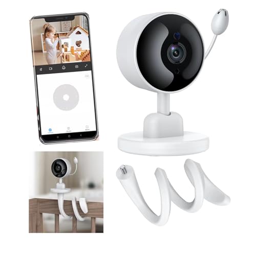 Home.X 1080P WiFi Baby Monitor with Phone App – Smart Camera with Motion Tracking, Sound Detection, Night Vision, 2-Way Talk, Temperature & Humidity, Lullabies, Alexa & Google Home