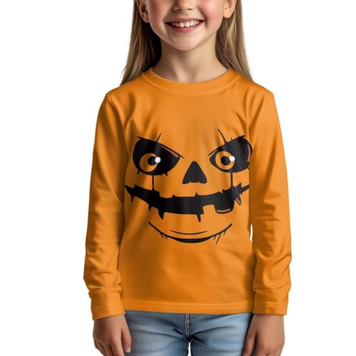 Image of Girls Long Sleeve Shirts Casual Crewneck Soft T-shirts for Girls 3-16 Years Old