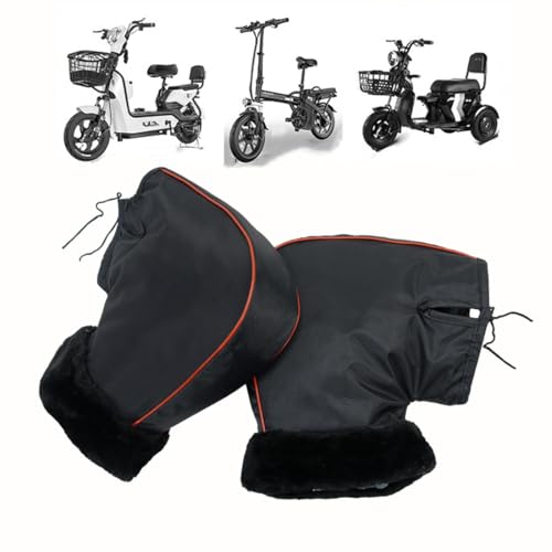 SIQITECHNO Motorcycle Handlebar Gloves Windproof Waterproof