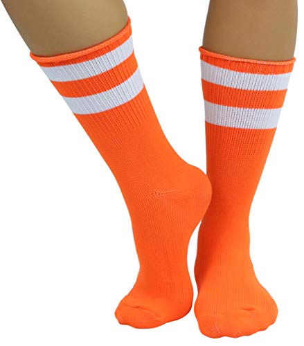 Image of ToBeInStyle Women's Acrylic Ankle Hi With Double Stripe Top Crew Fun Athletic Socks