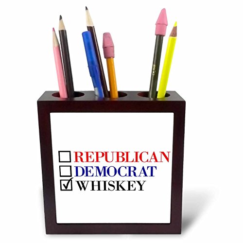 Porte-stylo Républicain Démocrate Whisky, le cadeau de bureau parfait pour collègue