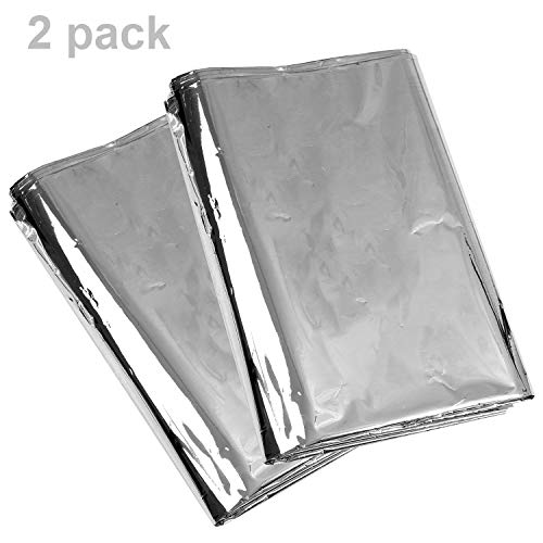 Aneco 2 Pack Sliver Foil Tablecloth Table Cover 54 X 108 Inch Shiny Tablecloth Table Cloth Party Tablecovers For Sliver Party Table Decoration #TOP1