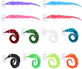 Pilikoll 12 Pcs Magic Worm Toys Worms on Strings Wiggly Worm Fuzzy Worm Magic Twisty Worm Wiggly Worm Toy Worm Toys for Kids And Cat