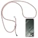 Produktbild MICASE Handykette Hülle für iPhone 11 Pro, Necklace Hülle mit Kordel Transparent Silikon Handyhülle mit Kordel zum Umhängen Schutzhülle mit Band in RoséinGold