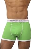 normani 4 x Herren Unterhose Boxershorts Retro Pants Farbiger Mix Schwarz/Gemischt/Neutral Farben Baumwolle mit Elasthan Farbe Retro/Grün Größe XXL