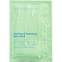 1 Pack of 5 PCS Soothing & Hydrating Belly Mask, Moisturizing Nourishing Belly Mask, 2.47 FL OZ * 5 Sheets