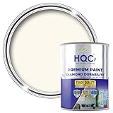 HQC Smooth Masonry Paint - Ivory - 5 Litre | Exterior Wall Paint for Render, Pebbledash, Brick, Concrete & Garden Walls | Waterproof & Dirt Resistant Formula | Long-Lasting