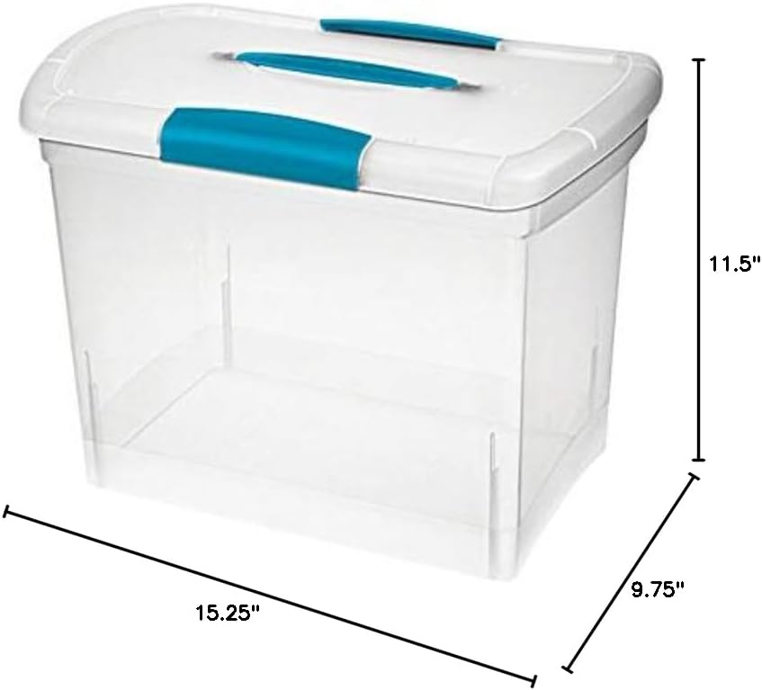 Sterilite Nesting ShowOffs 11.5 in. H x 9.75 in. W x 15.25 in. D Stackable Storage Box