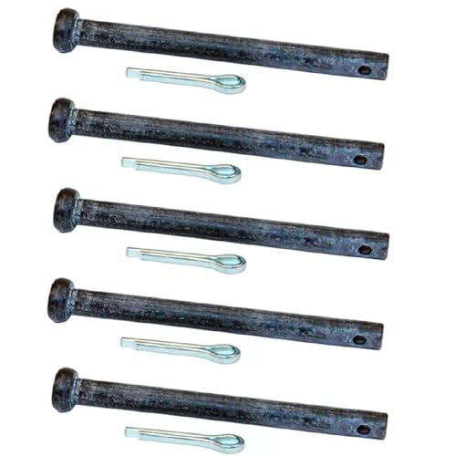 5pk Shear Pins with Cotter Pins for 8067-10 All Decks with Aluminum Gear Replacement for Walker OEM