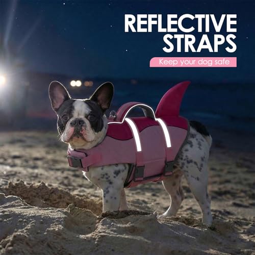 AOFITEE Dog Life Jacket Shark Dog Life Vest for Swimming Boating, XL by AOFITEE - Used condition - Image 5