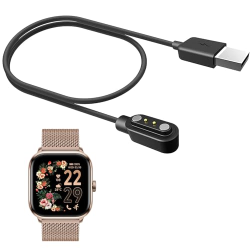 DKRCPFNT Compatible Pour Cable USB Compatible Pour Smartwatch Ice-Watch ICE smart 2.0 Montre connectée carrée 1,70 pouces (1 Pack)