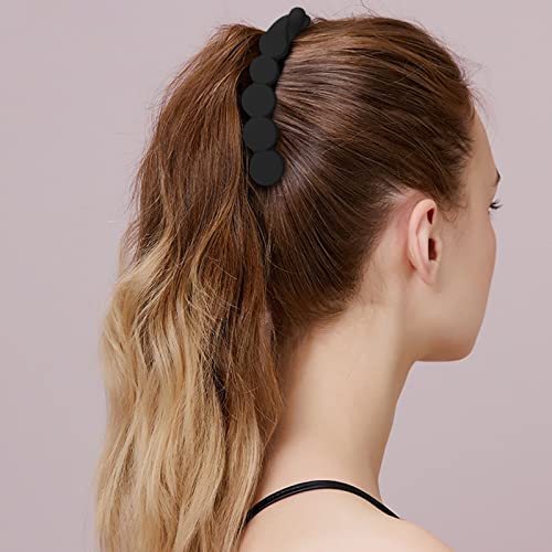 6 Pcs Round Banana Hair Clip For Thick Hair, Strong Hold Ponytail Holder Banana Clips Matte French Barrettes Fine Hair Jaw Clips Accessories For Women #TOP5