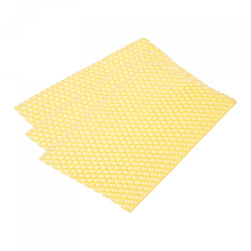 uxcell 10 Pcs Wax Foundation for Bee Frames, Beehive Foundation Sheets, Bee Honey Sheet Foundation Beekeeping Tool Yellow