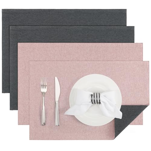 Banchif Tischsets abwaschbar doppelseitig Platzset Platzdecken abwaschbar – Ansicht 1
