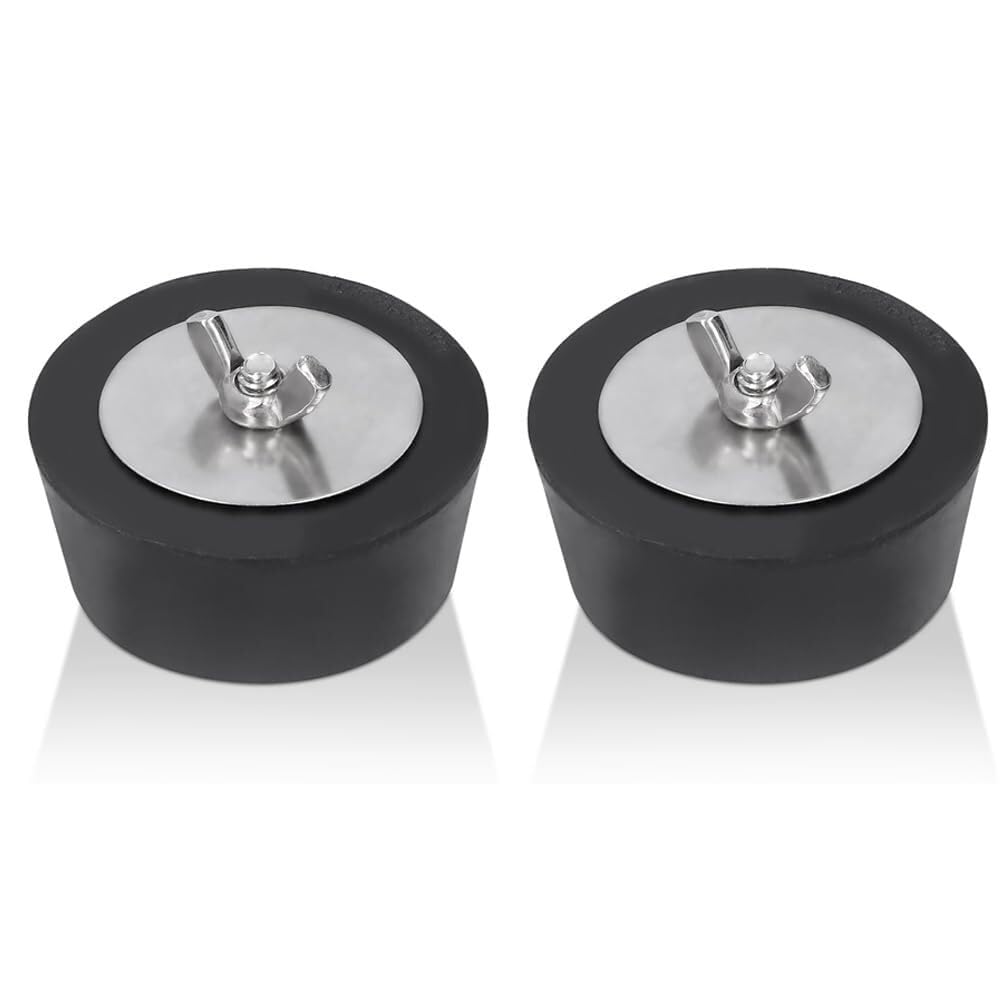 Lot de 2 Bouchons d’Hivernage Piscine 63mm 2,5", Bouchons Skimmer Expansibles en Caoutchouc pour Refoulement et Tuyau(63mm/2 5in*2Pcs)