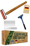 Green Home Tapetenigel Stachelwalze 150×500 mm | Nagelroller zum Tapeten Entfernen inkl....