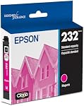 Epson 232 Claria Ink Standard Capacity Magenta Cartridge (T232320-S) Works with Workforce WF-2930, 2950 and Expression XP-4200, 4205