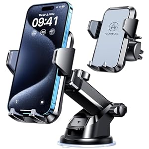 ã2025 MAX Stable & DurableãCar Phone Holder VANMASSãUltimate Military-Grade SuctionãCell Mount Truck Stand Cradle for Dashboard Windshield Vent for iPhone 16 Pro Max 15 14 13 12 Samsung S24 Android