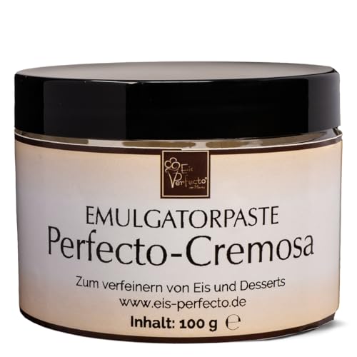CREMOSA EMULGATORPASTE für besonders cremiges, zartes und leckeres selbstgemachtes Speiseeis│ Für alle Eissorten geeignet │ Traumhafte Textur │ Inhalt 100 g