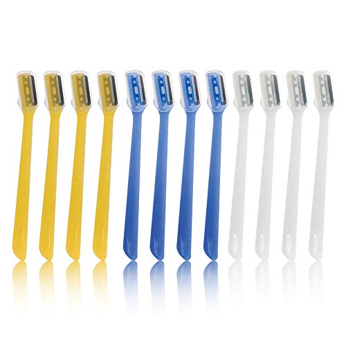 SILSTAR MULTIPURPOSE RAZOR BLADE 12pcs - Exfoliating Dermaplaning. Eyebrow Trimmers Razor, Facial Shaver Face Precision Razor Bl