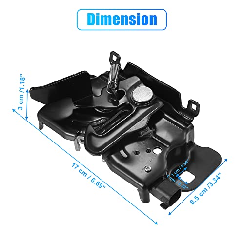 X Autohaux Front Hood Latch Lock Assembly For Jeep Grand Cherokee 2011-2015 For Dodge Durango 2011-2015 4589688Ae 68249962Aa #TOP2