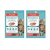 Be my baby グレインフリー キャットフード お試し (こだわり素材を低温調理) スーパーフード配合 ドライ (50g×2袋, 天然トラウト スモークサーモン&さつまいも) image