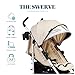 Baby Delight | Swerve Stroller | Lightweight | for Travel & Everyday | Multi-Position Recline | Compact Fold | Extra Storage | Tan