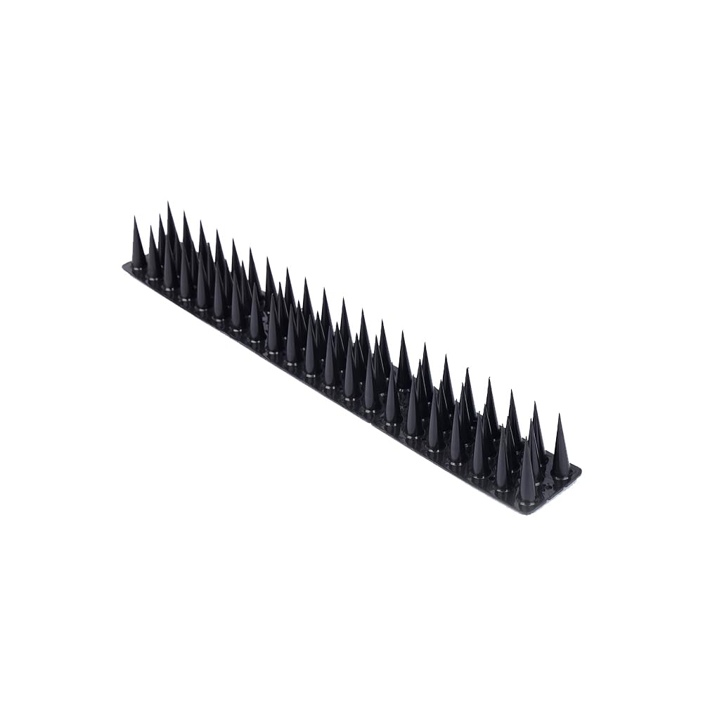 PikArt (Pack of 40) Plastic Bird Spikes for Pigeon Control – Anti-Roosting & Anti-Perching Spikes for Roofs, Balconies, Windowsills, Ledges & Buildings (Black)-image-38