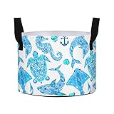 Sacs portables : poignées robustes et matériau robuste pour déplacer les sacs pleins de terre et de plantes avec facilité. Utilisation intérieure ou extérieure et facile à plier pour le rangement. Ces sacs de culture sont lavables pour être réutilisés et durent plus de 3 ans. Garde les plantes au chaud en hiver et au frais en été.