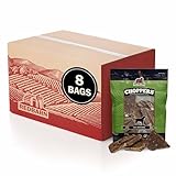 Redbarn Pet Products Choppers Beef Lung Dog Chews, Natural, Made in USA, High-Protein Low-Fat, Grain-Free, Single Ingredient for All Dog Sizes - 9 oz Bag, Pack of 8