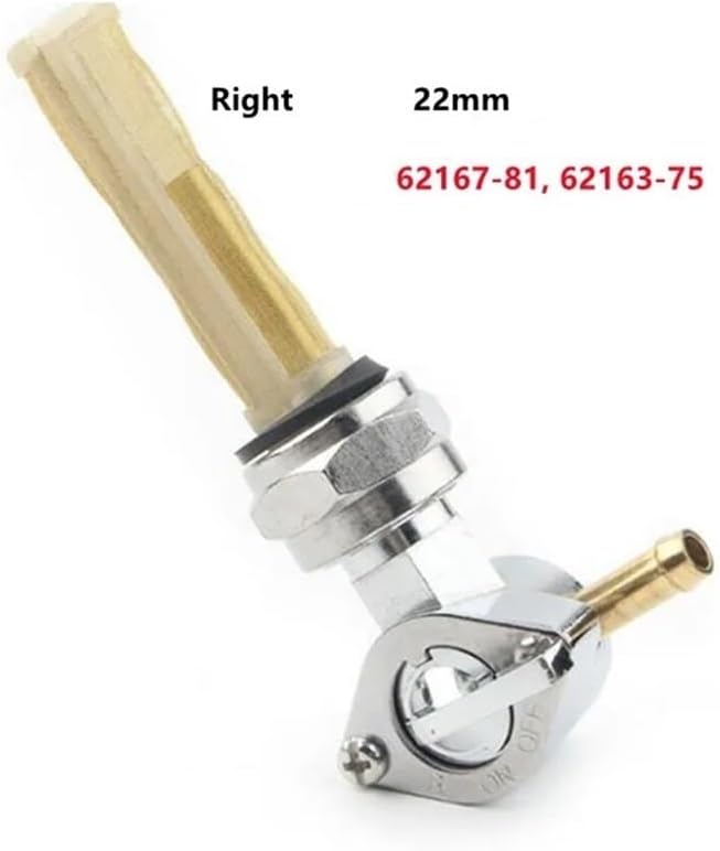 Zawór przewodu olejowego Petcock 22mm 62167-81 62163-75 62129-75T 62168-81 pasuje do Ha DAVI Dyna przewód olejowy zawór kurkowy gazu Ta Right Outlet