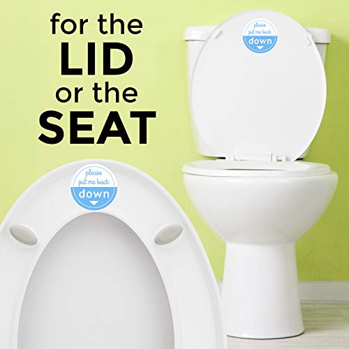 Crafted-Brand FLUSH-3A Put Me Down Toilet Seat Sticker | Make Your Life Better With This Heavy Duty Vinyl Bathroom Reminder Decal thumb #2