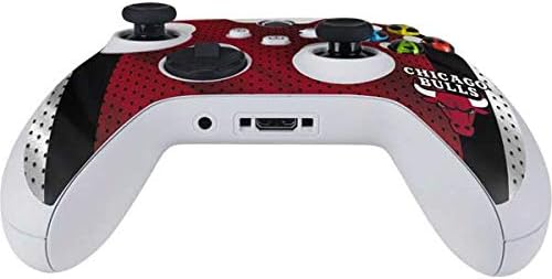 Skinit Decal Gaming Skin Compatible with Xbox Series S Controller - Officially Licensed NBA Chicago Bulls Away Jersey Design