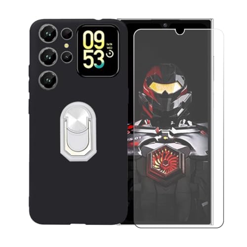 CongJiaLingXi �P�[�X �K�p �� Oukitel C62 GT (6.88") �����O�T�|�[�g+ �����K���X�X�N���[���v���e�N�^�[�A�_��ȃV���R�[���V�F���o���p�[TPU�ی�J�o�[�������,��