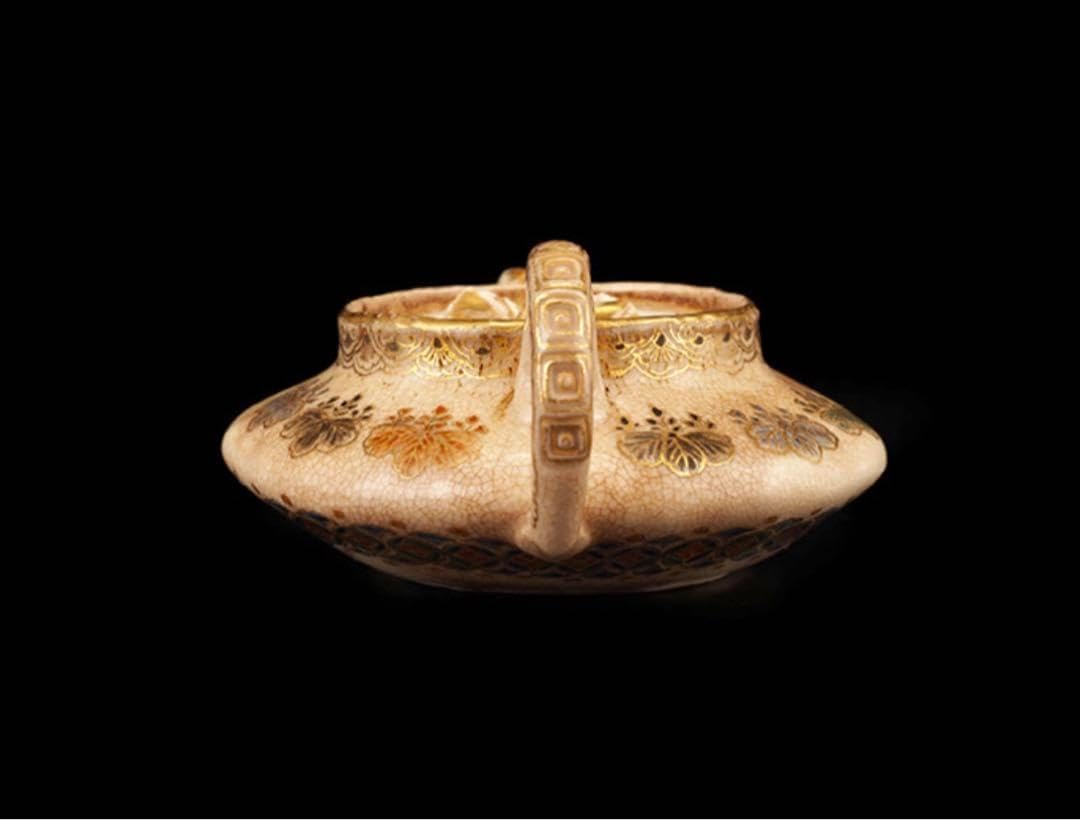 栗田焼 錦光山宗兵衛 錦光山 蓮摘み 急須 煎茶器 栗田焼 錦光山