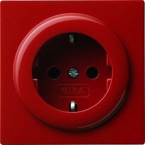 Preisvergleich Produktbild Gira 018843 Schuko Steckdose S, rot