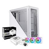 Thermaltake Divider 300 TG Midi TowerSnow + | TH360 V2 Ultra EX Snow ARGB | 360mm Wasserkühlung MagForce 2.0 + Toughpower GT Snow 850W | ATX 3.1 | 80 Plus Gold | vollmodular | PCIe 5.1 12V-2x6
