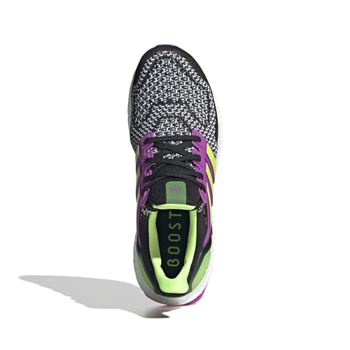 Image of adidas Women's Ultraboost 1.0, White /Lucid Lemon /Purple Burst, 7